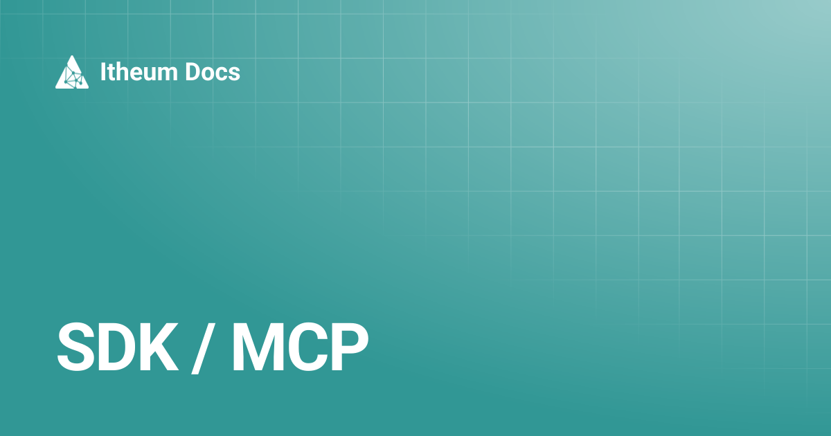 SDK / MCP | Itheum Docs
